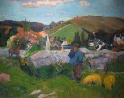 Paul Gauguin Swineherd oil on canvas